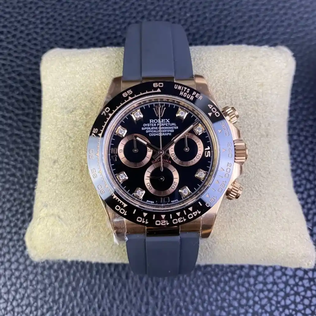 Clean Factory Rolex Cosmograph Daytona M116515LN-0057 Black Diamond Dial