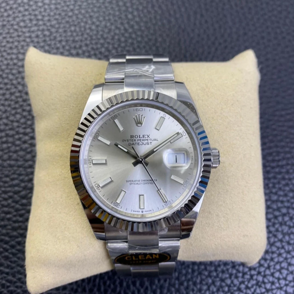 Clean Factory Rolex Datejust M126334-0003 Silver Dial Size 41mm