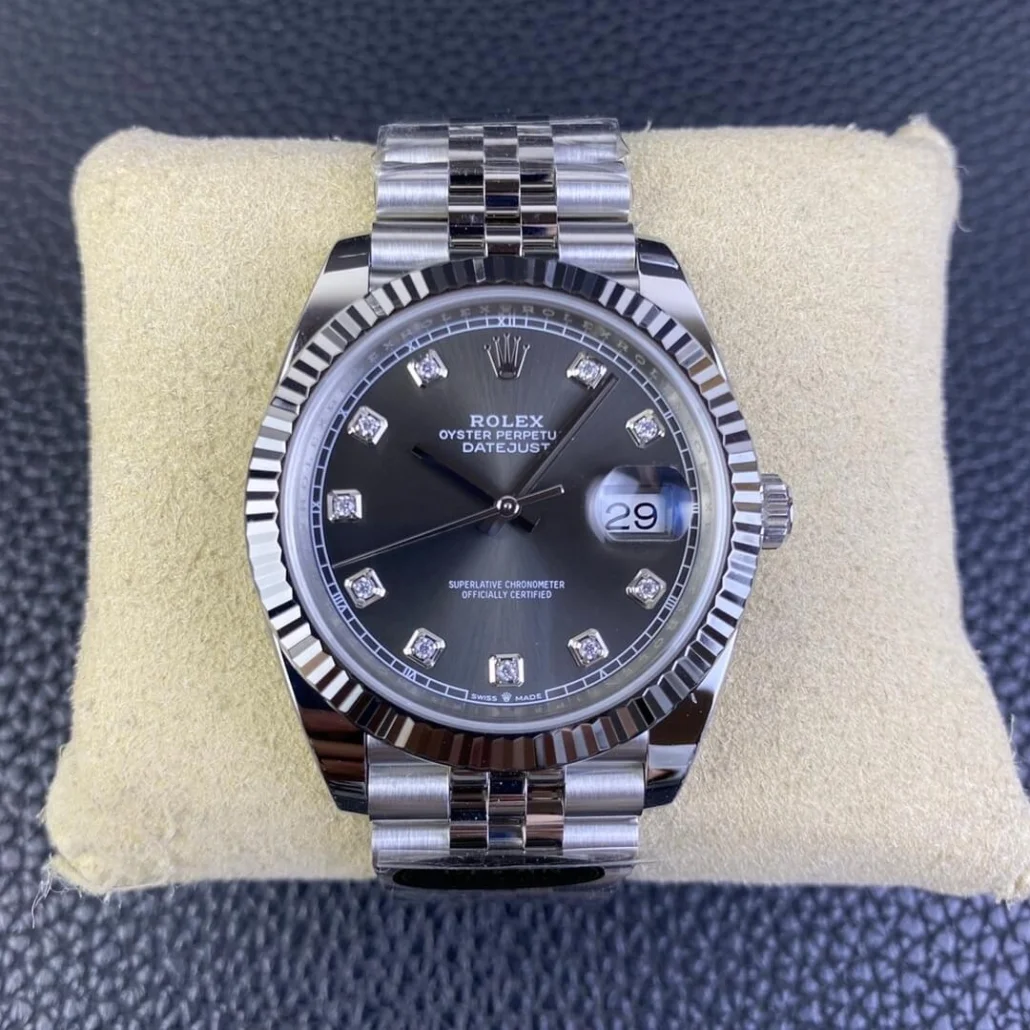 Clean Factory Rolex Datejust M126334-0006 Grey Dial Size 41mm