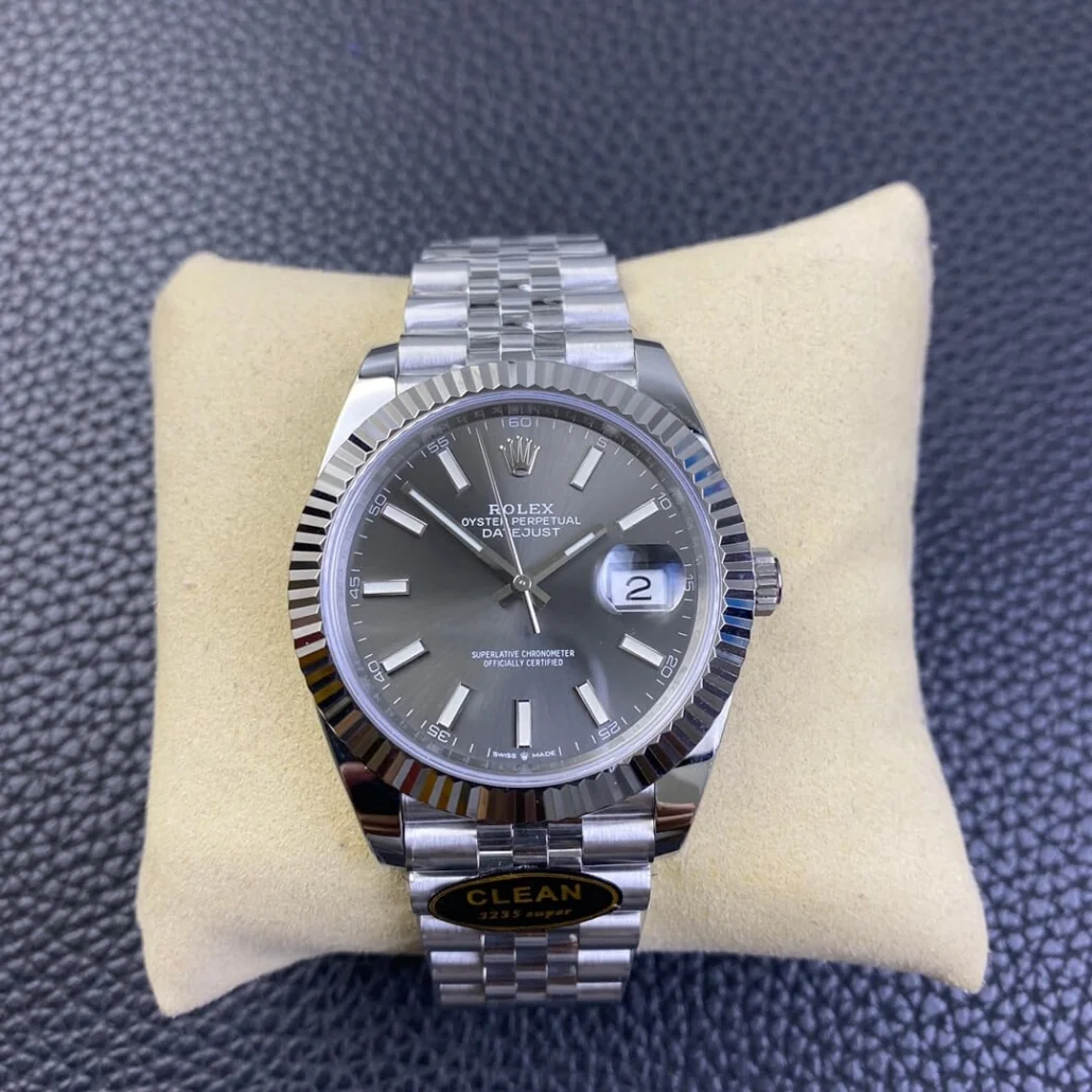 Clean Factory Rolex Datejust M126334-0014 Grey Dial Size 41mm